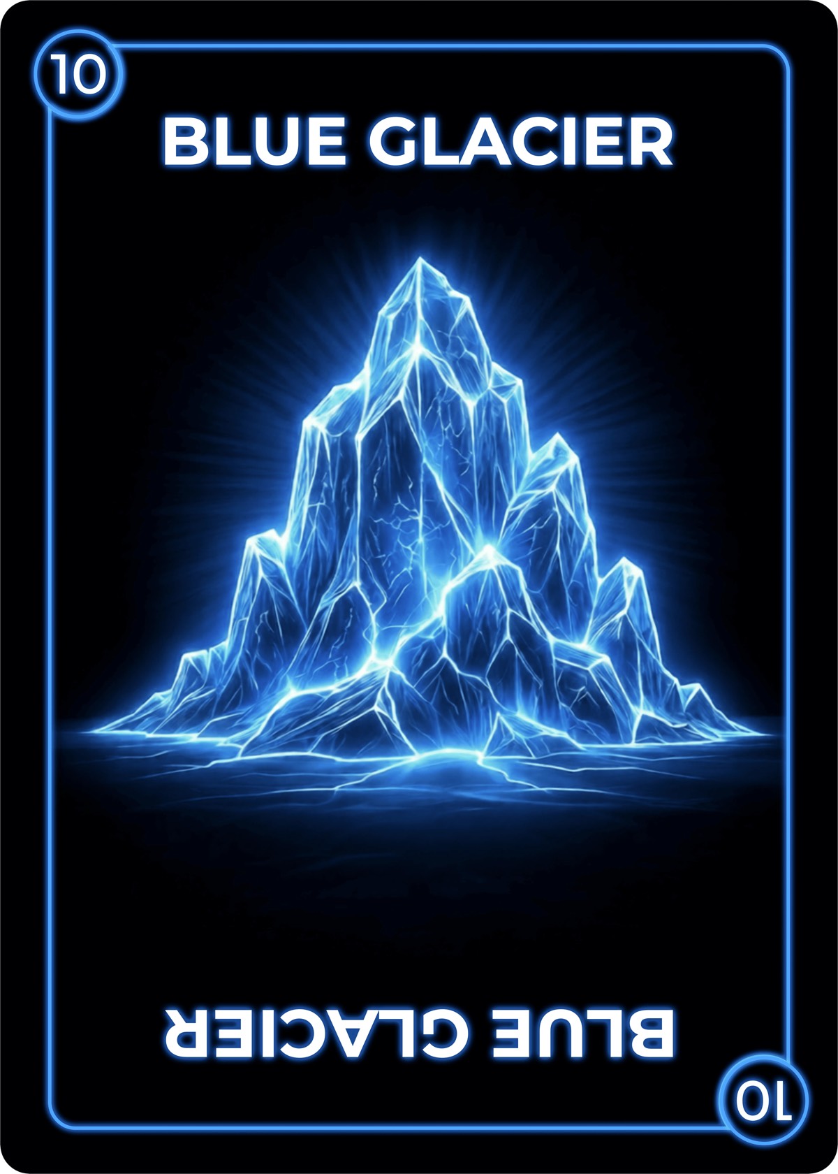 Blue Glacier card from Void Count new card game