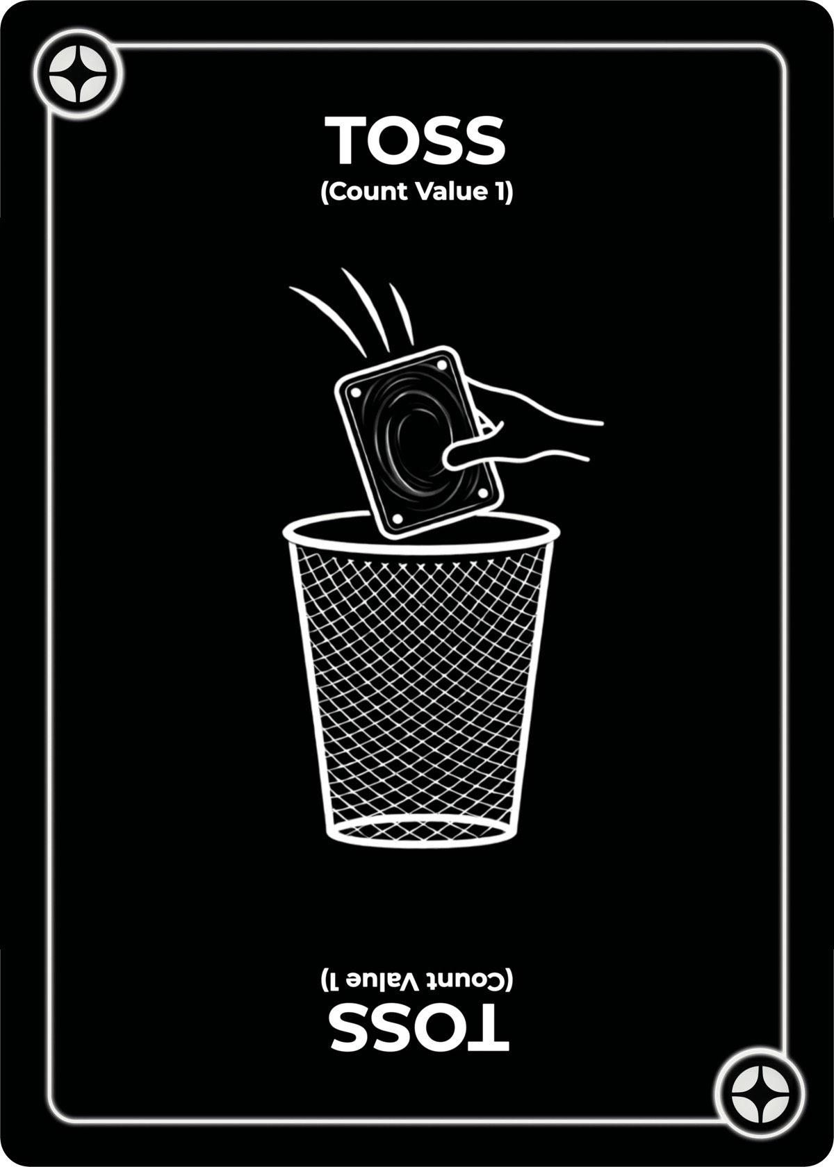 Toss card from Void Count new card game